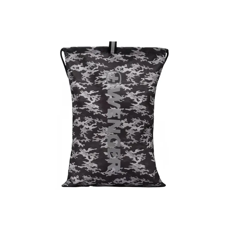 Wenger Fabric Portable Crossbody Bag Shoulder Bag Large Size Unisex Black Camouflage-0