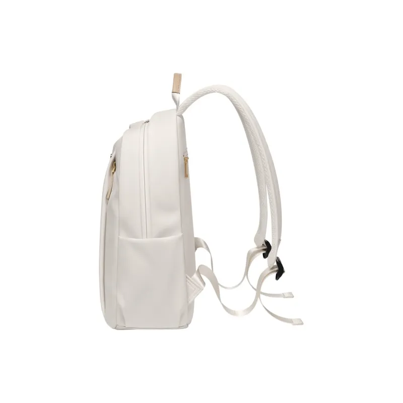 POLO Fabric Backpack Regular Women's Ecru/Black-1
