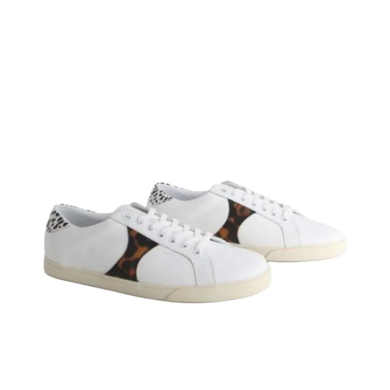 CELINE Low Top Skateboard Shoes Men's White-2