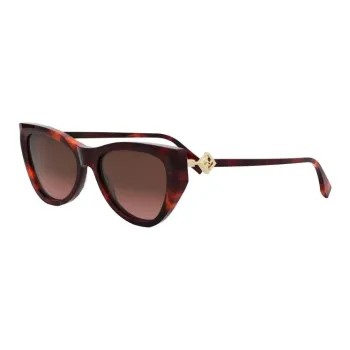 FENDI Acetate Cat Eye Sunglasses Women's Tortoiseshell