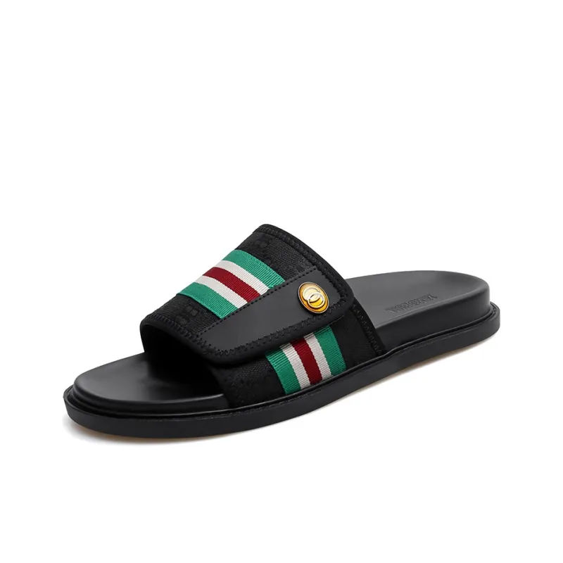XIMO BULL Composite Sole Slide Slippers Men's Black-1