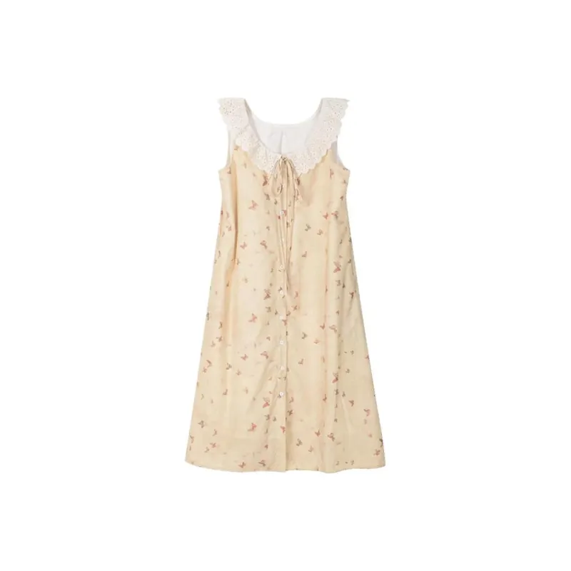 Qiuerle Sleeveless Dress Women's-0