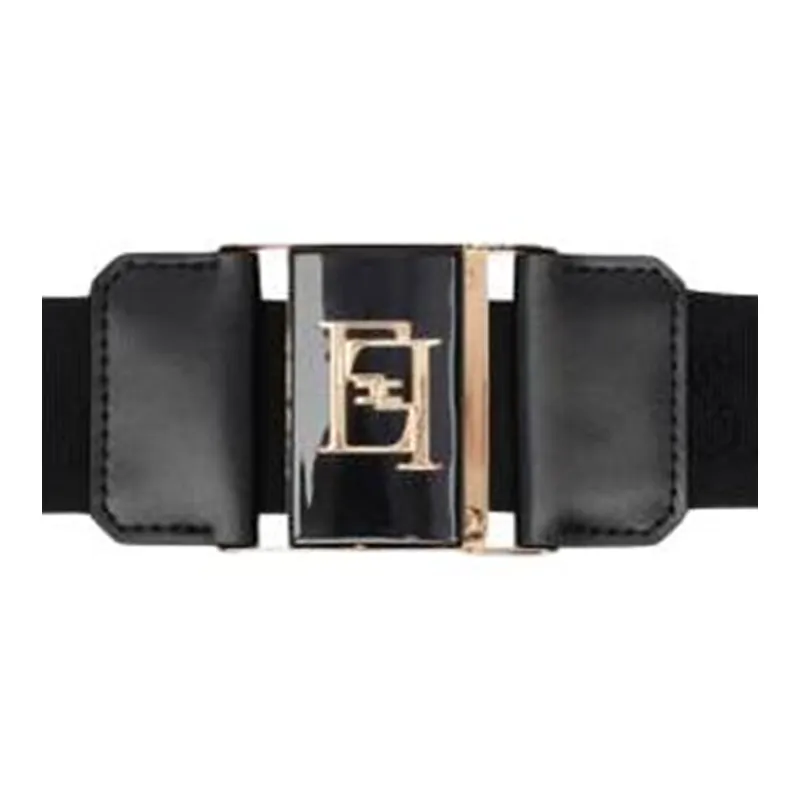 Elisabetta Franchi Monogrammed Elastic Belt-2