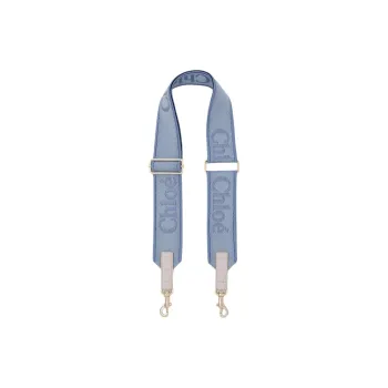 Chloe Canvas Blended With Polyester Bag Straps Women's Washed Blue