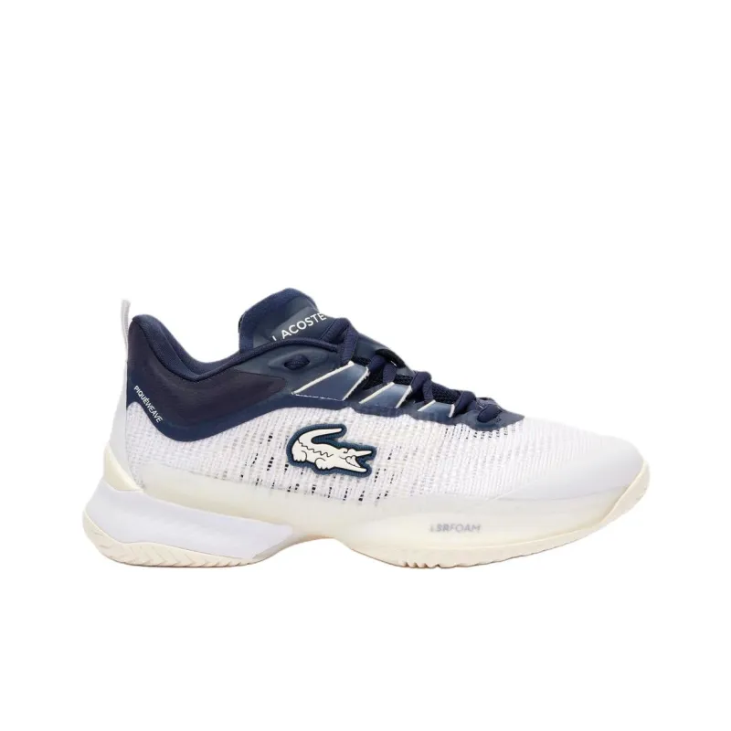 LACOSTE Anti Slip Wear Resistant Low Top Tennis Shoes Women's White-1