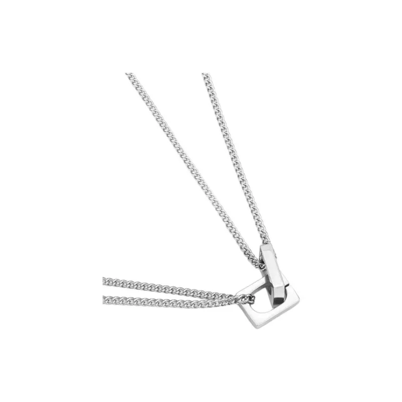 JEANSWEST Titanium Steel Necklaces Unisex-3