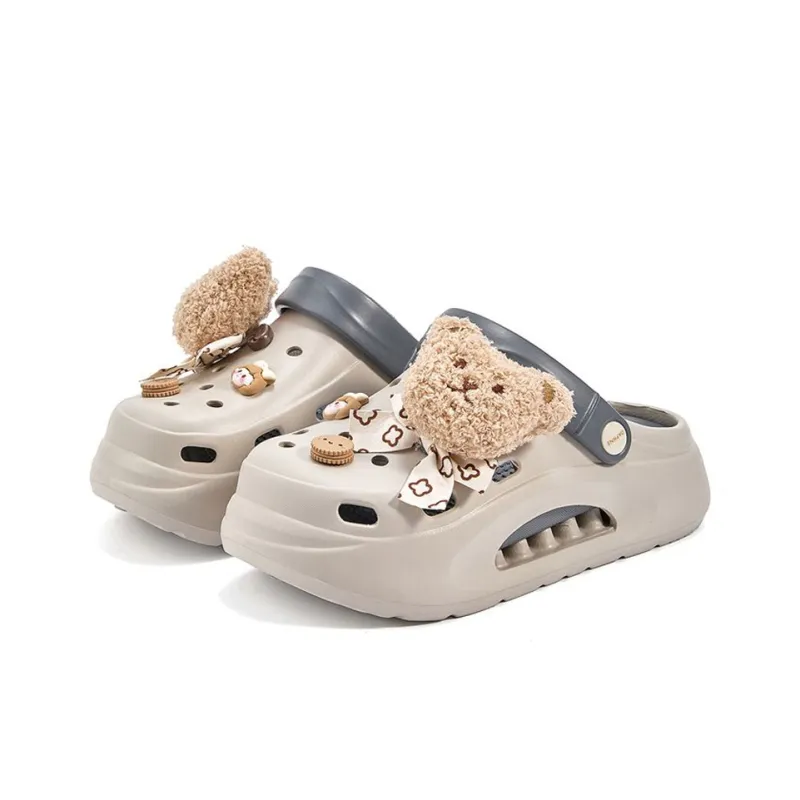 DAPHNE Clogs Women's Khaki Gray Blue-1