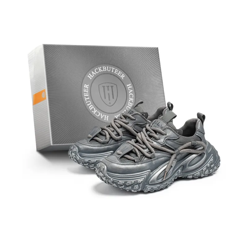 HACKBUTEER Low Top Chunky Sneakers Men's Box Included-8