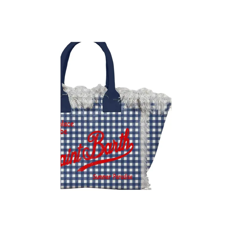 MC2 SAINT BARTHELEMY Cotton Tote Bag, Shopping Bag, Handbag Regular Women's Blue-1