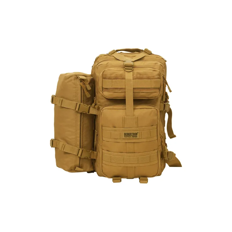 Seibertron Outdoor Bags Abrasion Resistant Polyester 42L Black/Brown Unisex-2