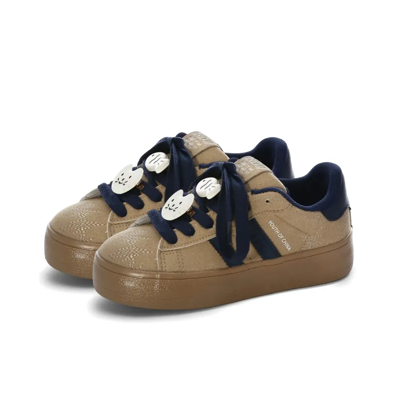 SHUXIAOBEI Anti Slip Wear Resistant Low Top Skateboard Shoes Women's-12