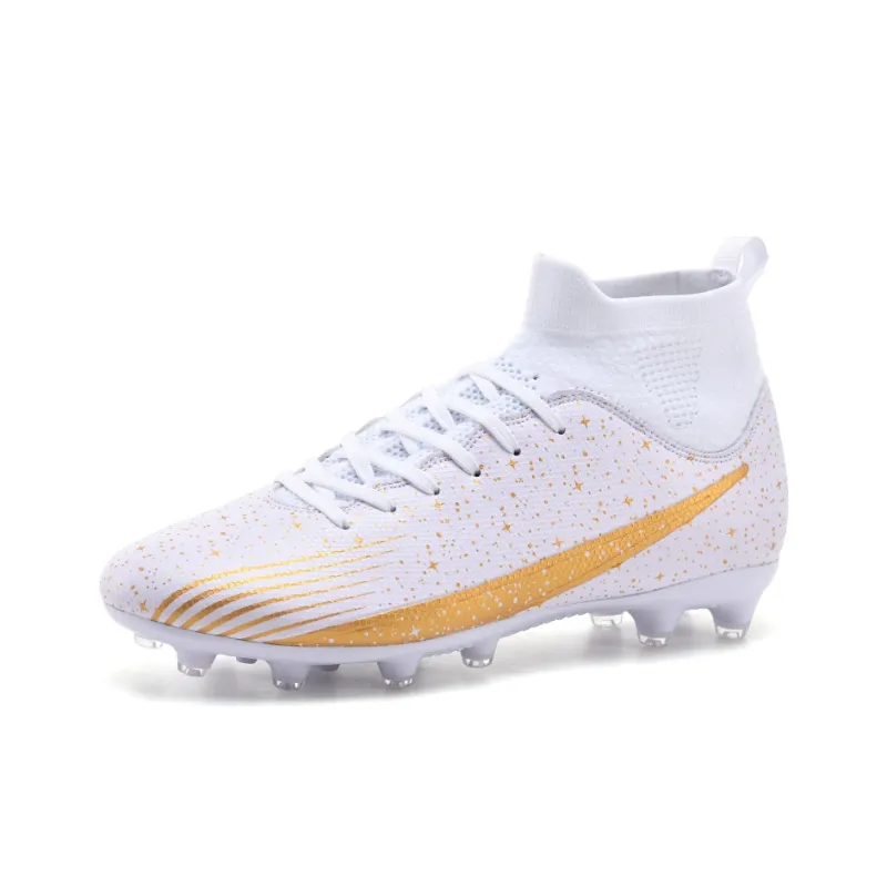 BIANSULONG Soccer Shoes Unisex Low Top White-7