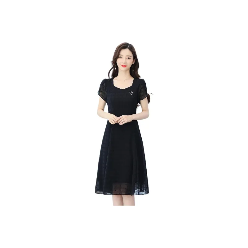 Mu Xiao Xin Short Sleeved Dress Women's-1