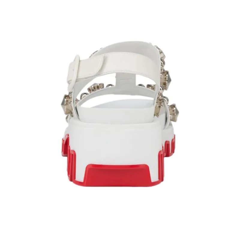 CL Duni Extazza One Strap Sandals Women's White-4