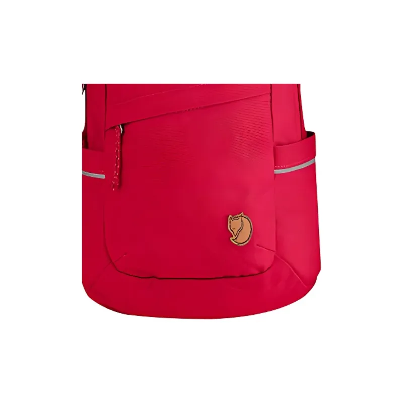 Fjallraven Polyester Leather Backpack Laptop Bags Unisex Coral Red-1