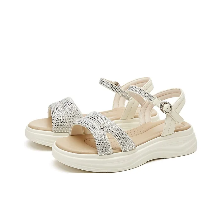 DAPHNE One Strap Sandals Medium Heel Women's-2