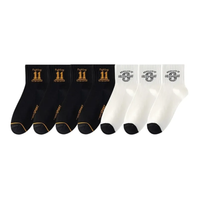 7 SEVFUN Unisex Mid-Calf Socks-24