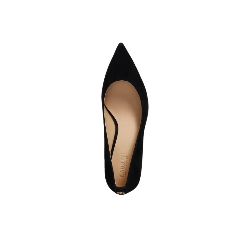LAUREN RALPH LAUREN Lanette Chunky Heel High Heels 7cm Women's Black-3