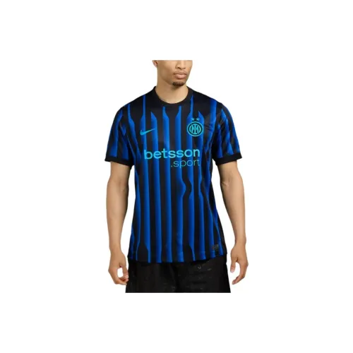 Nike Inter MilanDri Fit Soccer Jersey Men's Lyon Blue/Black/Chlorine Blue