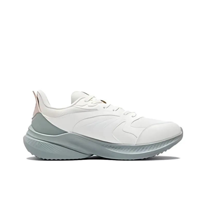 361° Anti Slip And Wear Resistant Coverage Low Top Casual Sprint Running Shoes Women's White Green-1