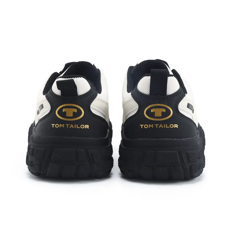 TOM TAILOR Low Top Casual Shoes Unisex Black White-3