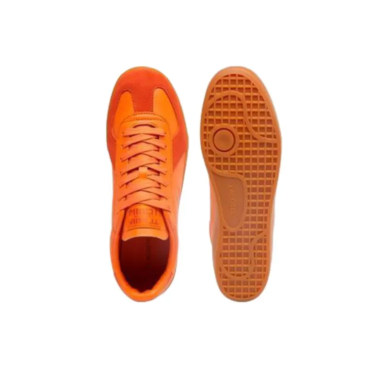 LACOSTE BASESHOT Low Top Skateboard Shoes Men's Orange-4