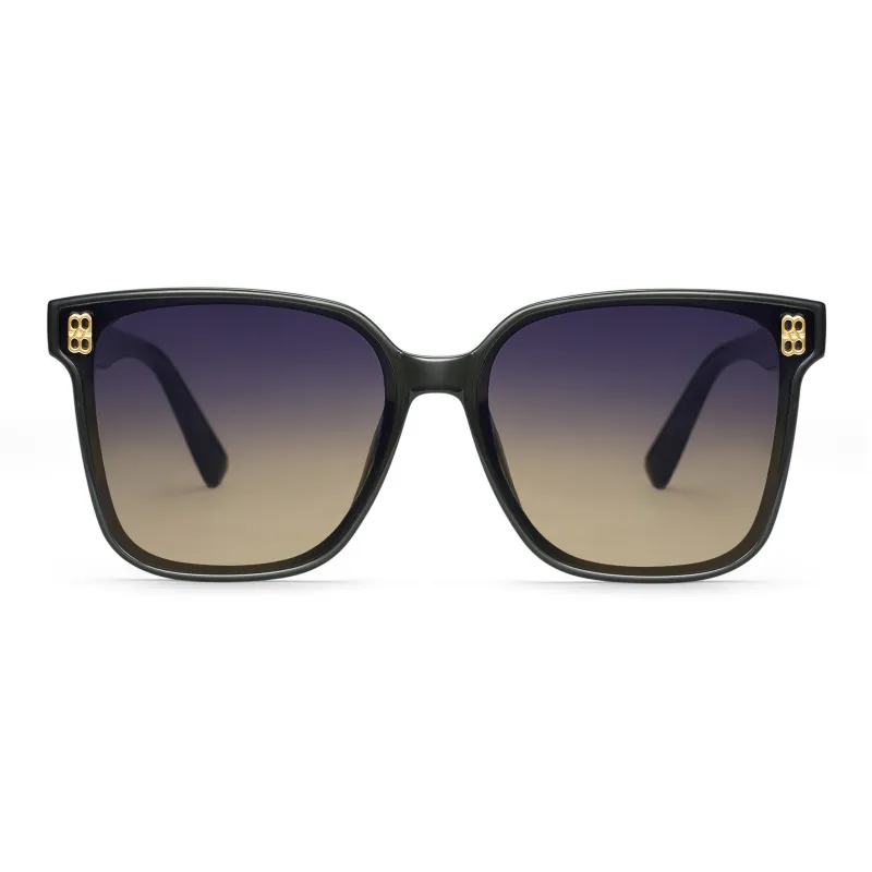 COLORE.IN TR/Memory Plastic Square Sunglasses Women's-1