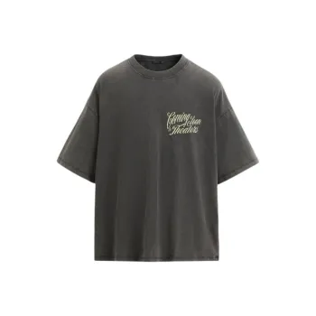 ZARA T Shirts Men Deep Anthracite