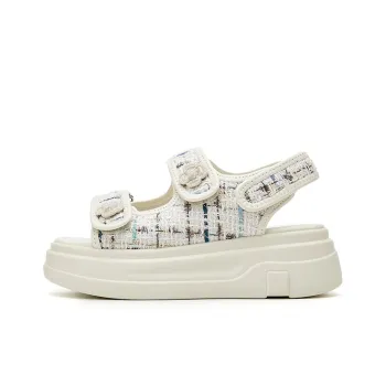 DAPHNE Beach Sandals Women's Black, Beige