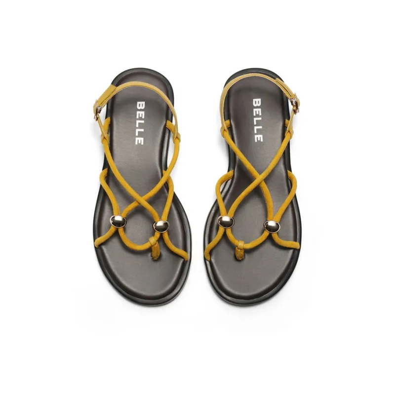 BELLE Beach Sandals Women's Yellow-2