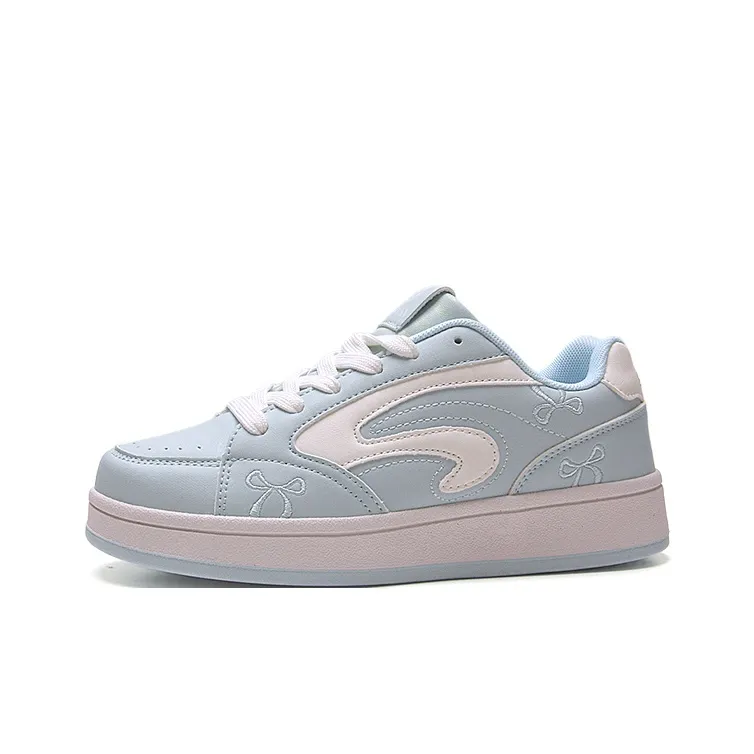 STUR YSN Low Top Skateboard Shoes Women's Aqua Moonlight-0