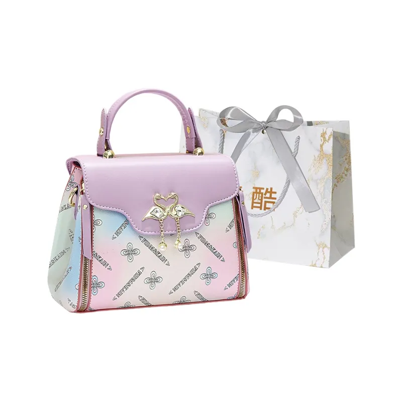 Cool PU Handbag Women's Multicolor-4