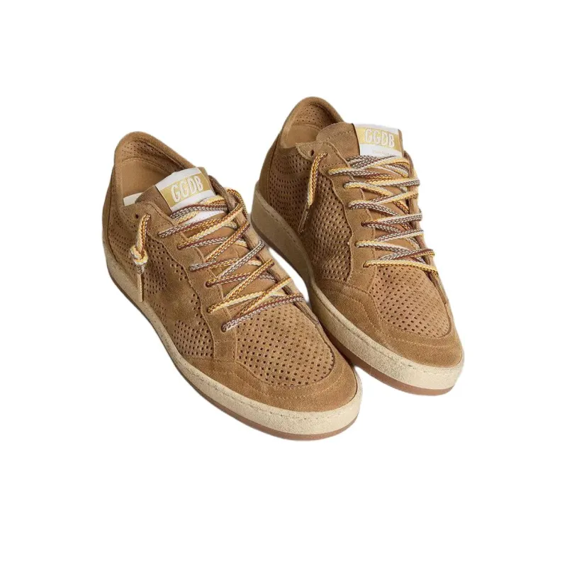 Golden Goose Ball Star Low Top Skateboard Shoes Women's Tobacco Brown-2