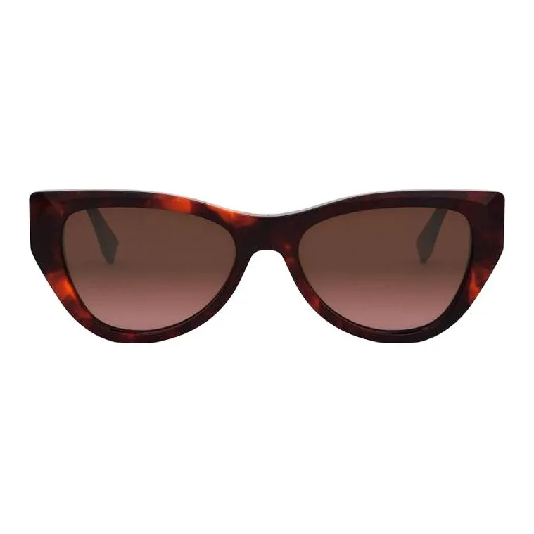 FENDI Acetate Cat Eye Sunglasses Women's Tortoiseshell-1