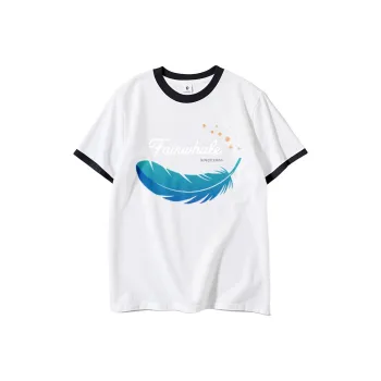 FAIRWHALE Drop Shoulder Sleeve T Shirt Women's