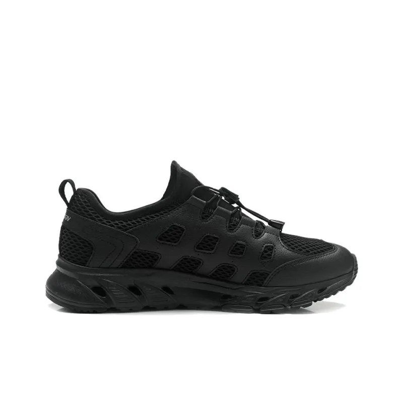 QIAODAN Slip Resistant, Waterproof, And Breathable River Trekking Shoes Men's Black-1