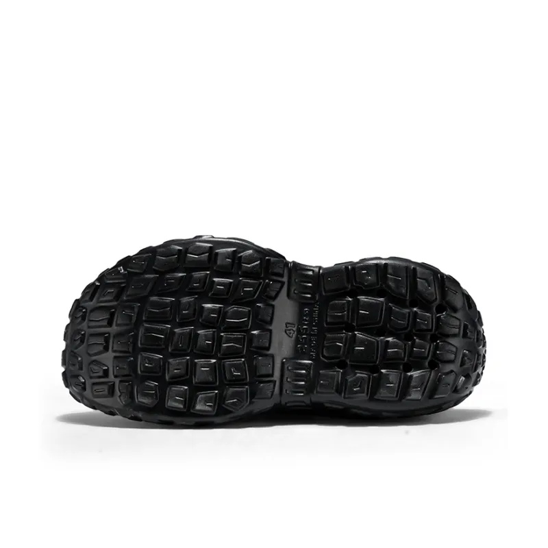 OUBT Lace Up Tire Sandal, Fashion Trend, Cut Out Breathable Clogs Unisex-17
