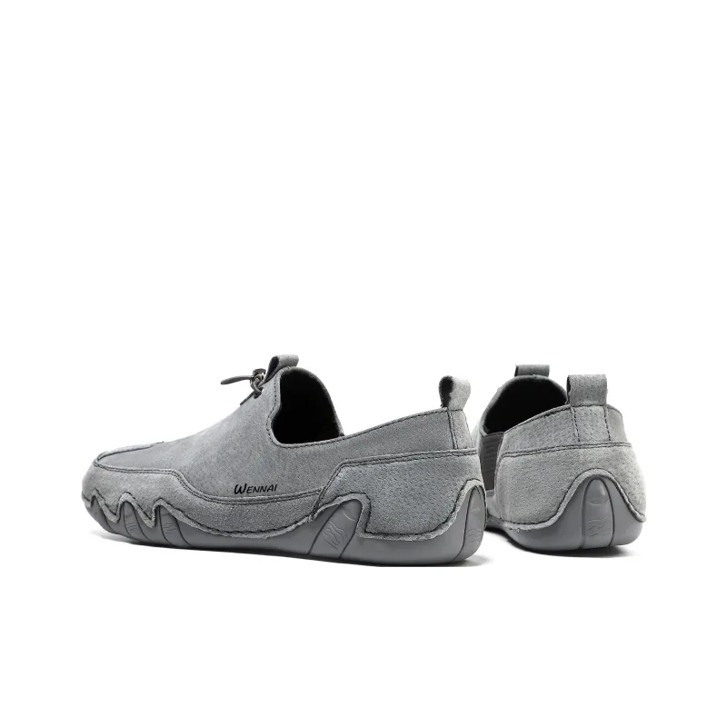 Wen Nai Casual Shoes Men's Gray-2