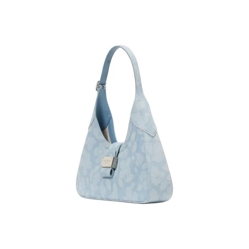 Kate Spade Denim Shoulder Bag Trumpets Women's Blue-1
