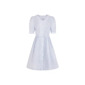 UNIFREE Short Sleeved Dress Women's Blue