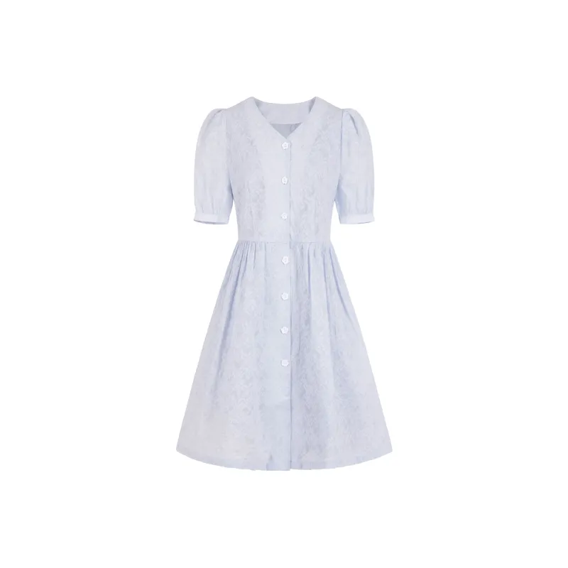 UNIFREE Short Sleeved Dress Women's Blue-0