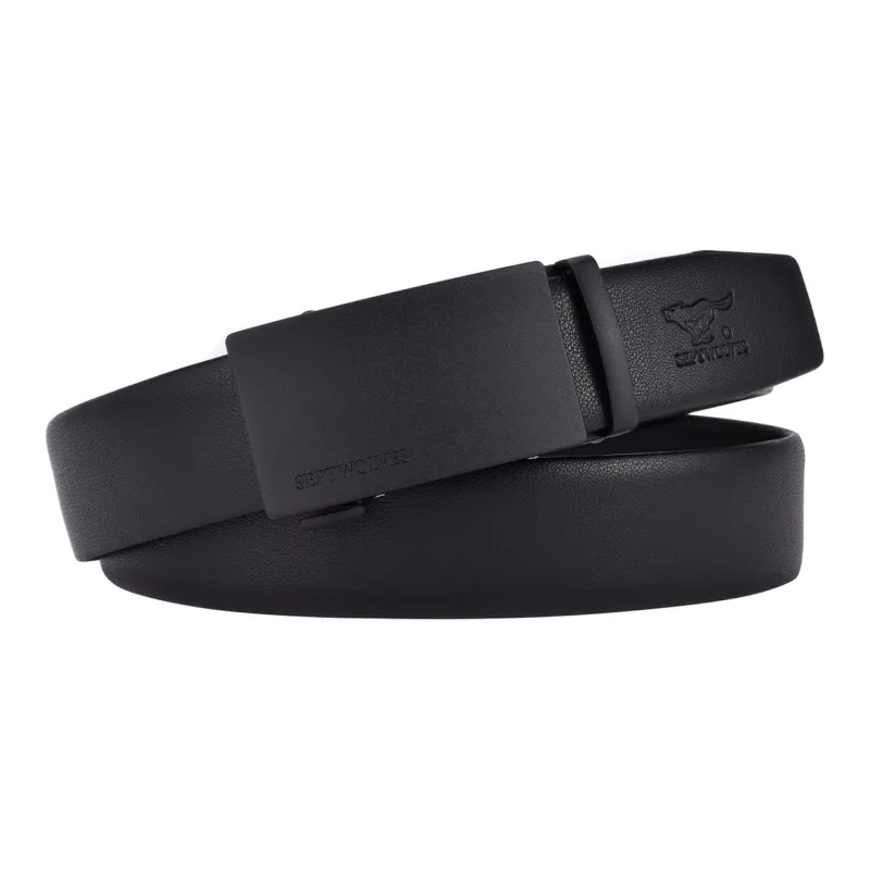 SEPTWOLVES Split Cow Leather With Transferred Pattern Leather Belts Men's Width  3.5cm-1