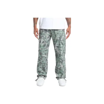 GYMSHARK Camo Print Woven Cargo Pants Men's Green
