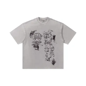Jeep Yao Series T Shirt Unisex Gray