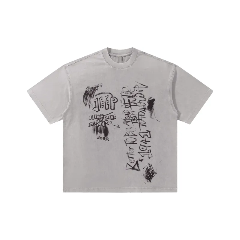 Jeep Yao Series T Shirt Unisex Gray-0