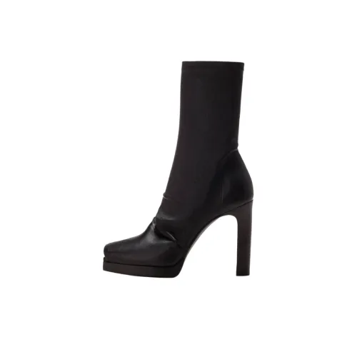 RICK OWENS/RO Ankle Boots 11cm Women's Black
