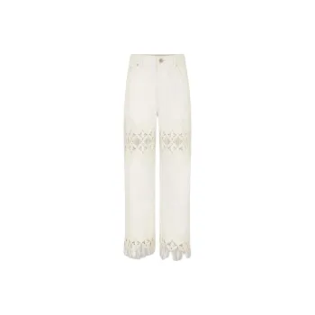Paco Rabanne SS25 Jeans Women's White
