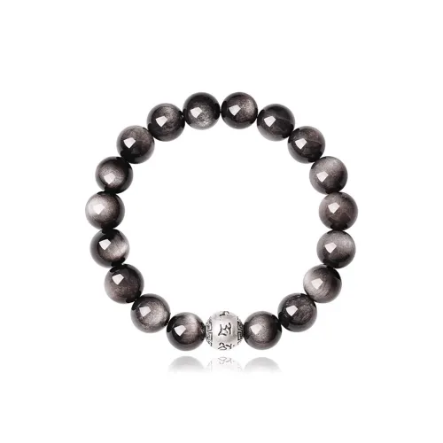 EADDA JEWELRY Natural Obsidian Bracelets Unisex