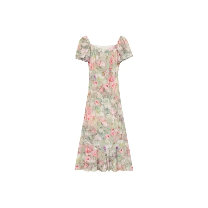 Mu Xiao Xin Short Sleeved Dress Women's-0