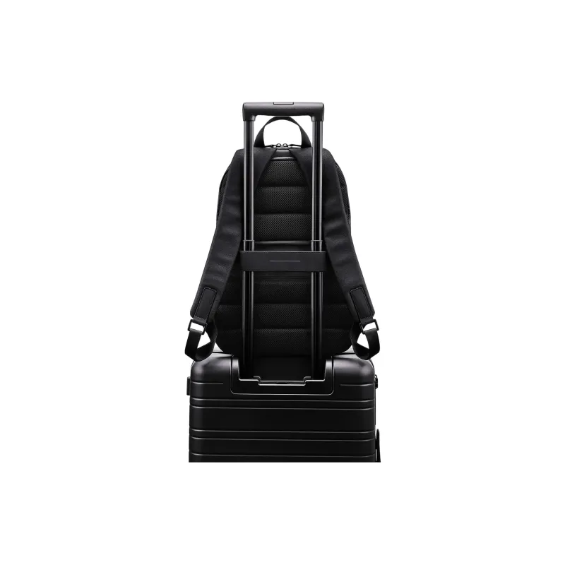 HORIZN STUDIOS Waterproof Fabric Backpack Medium Size Unisex Black-5